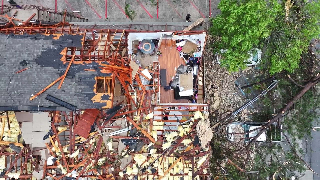 04-10-2024 Slidell, LA - Tornado Damage - Survivor SOT - Injuries at Struck Apartments - Drone