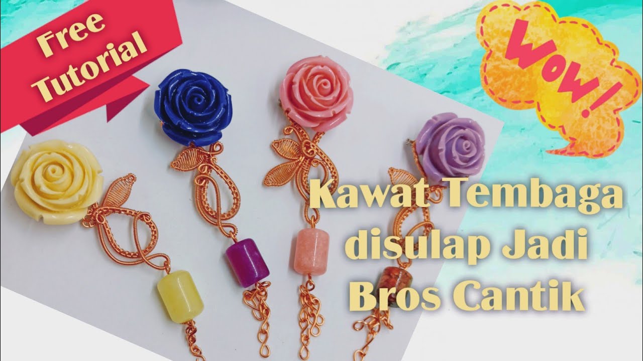 DIY Wire Wrapping Jewelry- Menyulap Kawat Tembaga Menjadi Bros Cantik