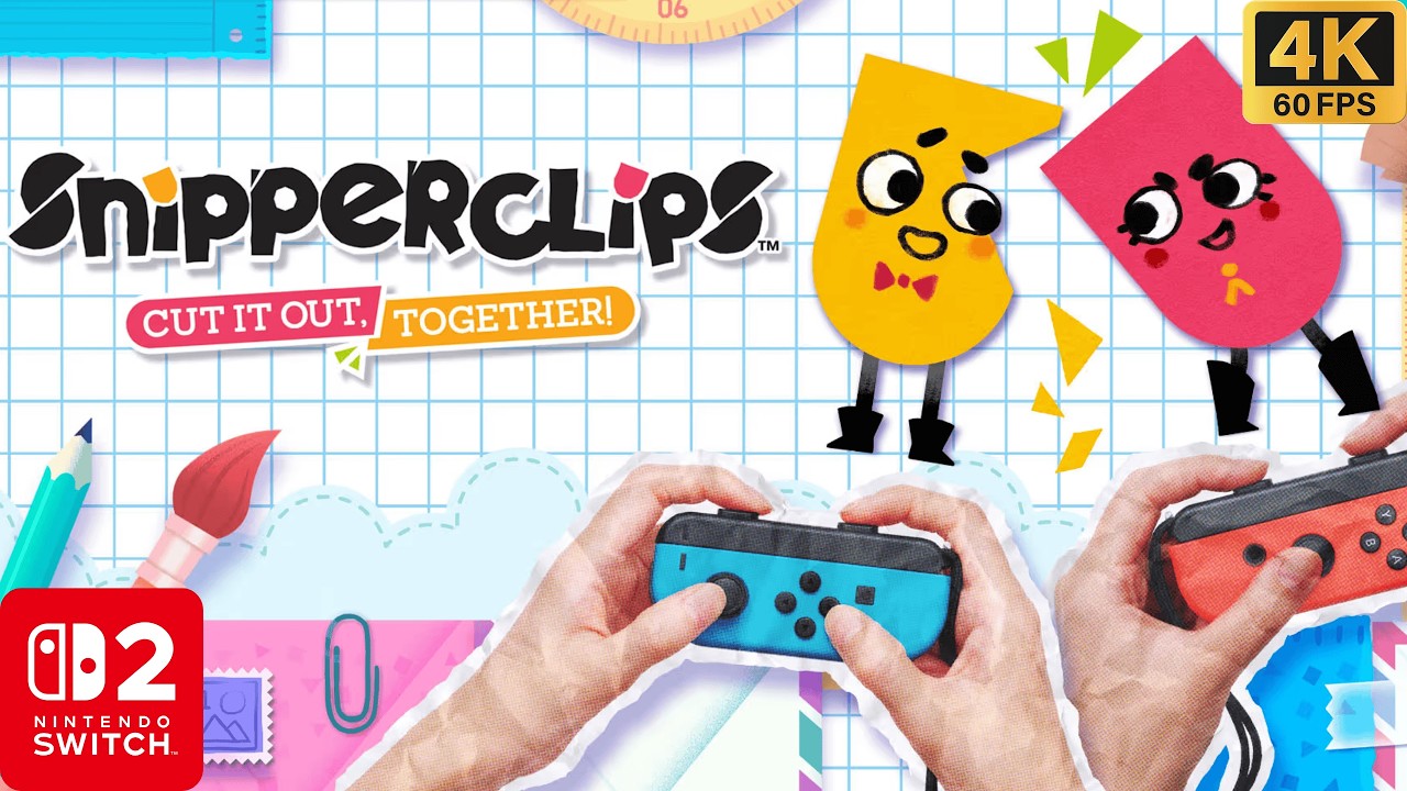 Snipperclips Gameplay on Nintendo Switch 2 - 4K Walkthrough (No Commentary)