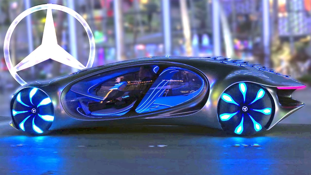 Mercedes-Benz Vision AVTR on the strip of Las Vegas