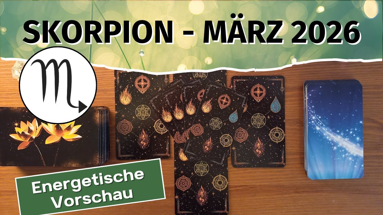 Skorpion: Kursänderung! März 2026 | Tarotlegung | Kartenlegung | Orakel | Tarot | Zukunftsbotschaft