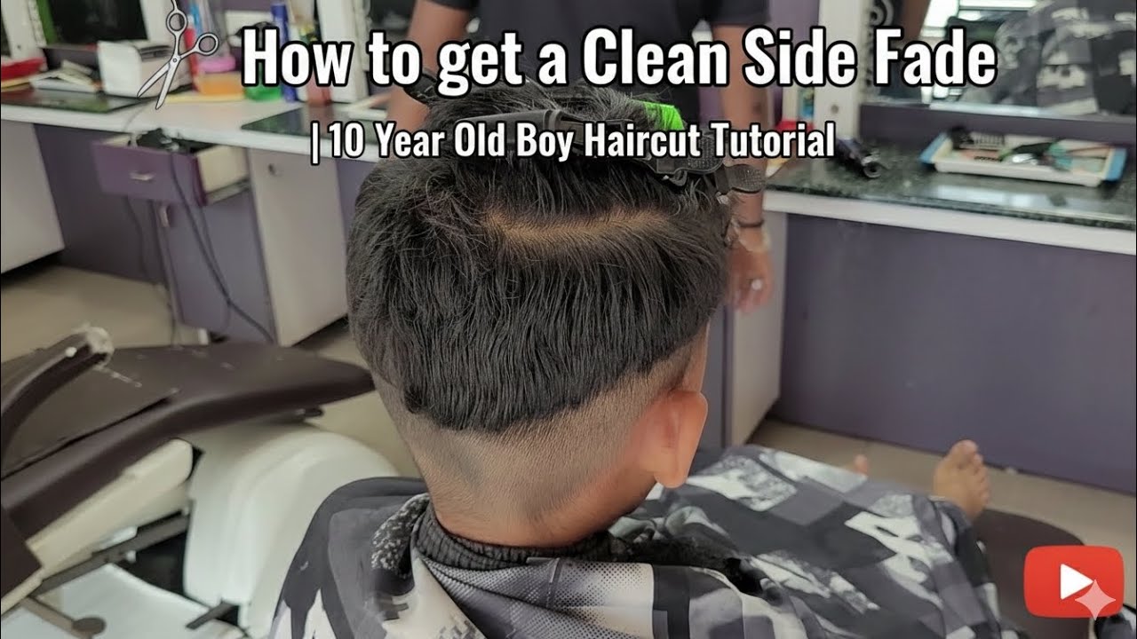 How to get a Clean Side Fade | 10 Year Old Boy Haircut Tutorial