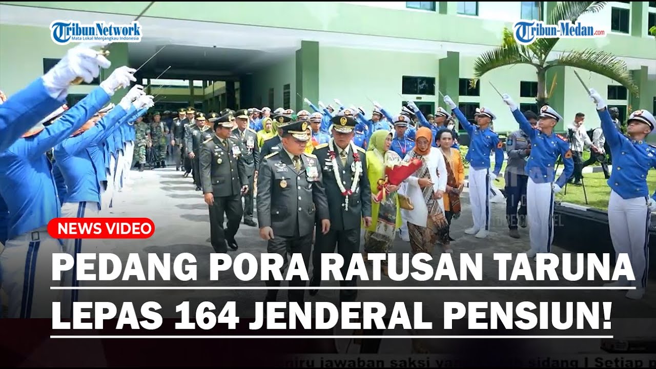 Haru 164 Jenderal TNI AD Masuki Pensiun Diiringi Pedang Pora Ratusan Taruna & Dilepas KSAD Dudung!