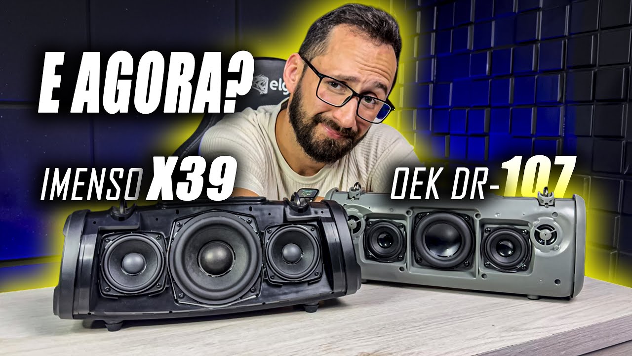 OEK DR-107 Ou IMENSO X39 Qual Caixa de Som Até 500 Reais è Melhor?