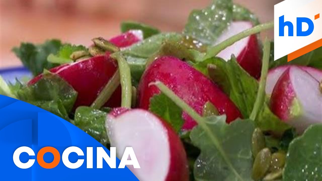 Receta para preparar ensalada de rábano y pepitas | hoyDía | Telemundo