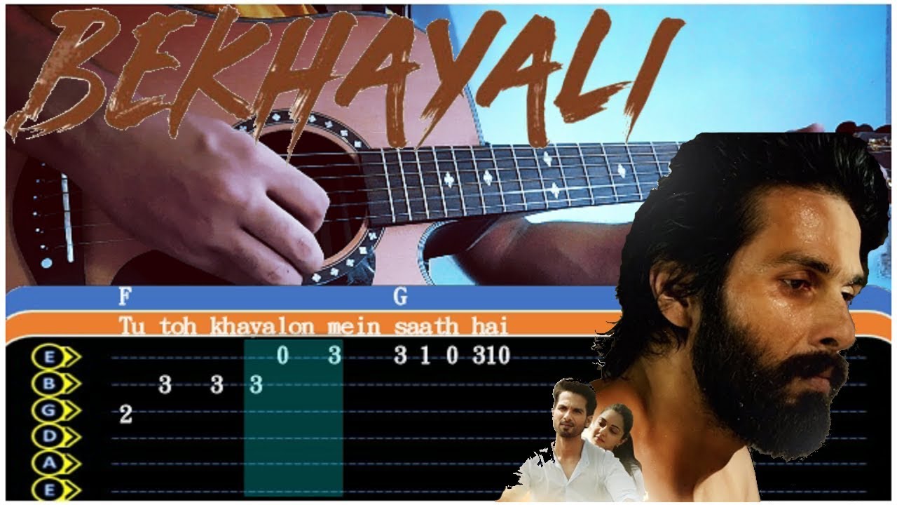 Bekhayali (Kabir Singh) Guitar Tabs Lesson | Bekhayali Guitar Cover/Chords | Shahid Kapoor