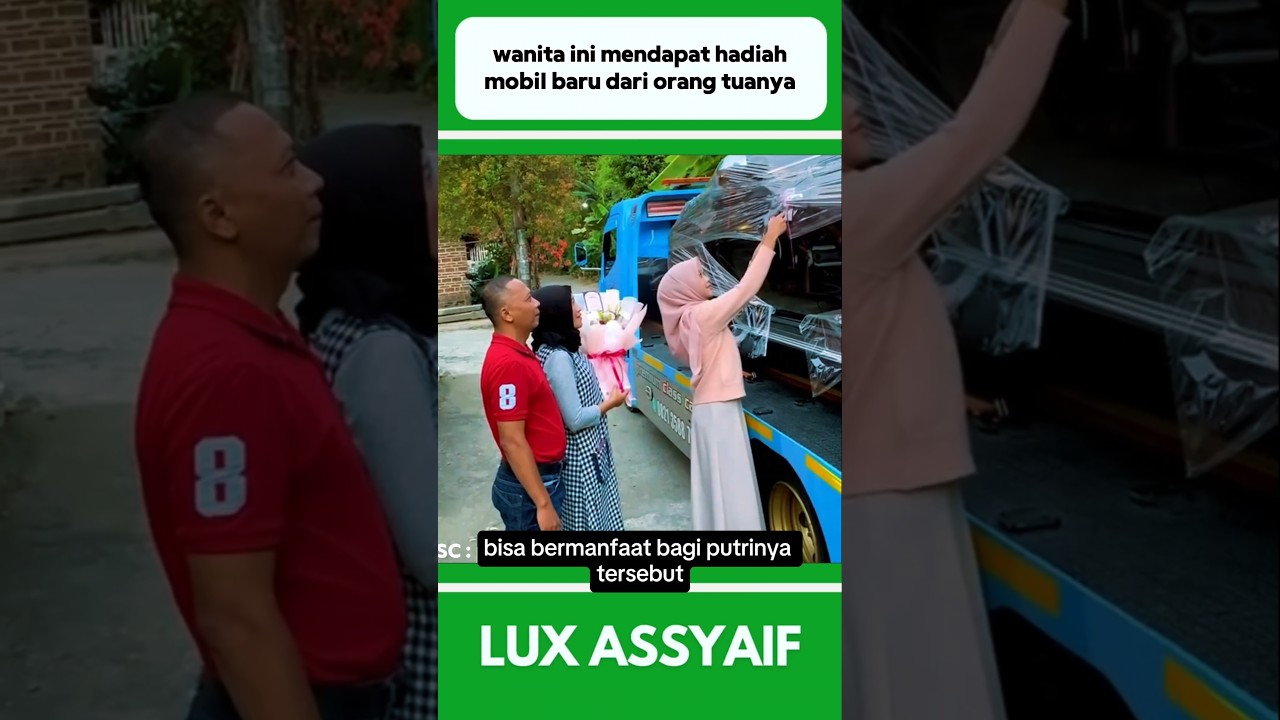 WANITA INI MENDAPAT HADIAH MOBIL BARU DARI ORANG TUANYA #shorts