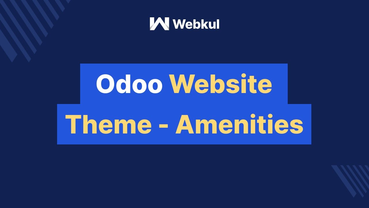 Odoo Website Theme: Amenities