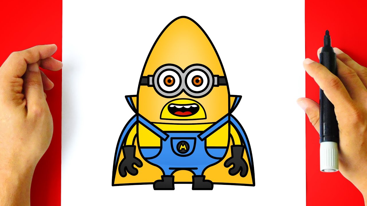 Como DESENHAR o MEGA MINION GUS - Cómo DIBUJAR a MEGA MINION GUS - Despicable Me 4 - Minions Drawing
