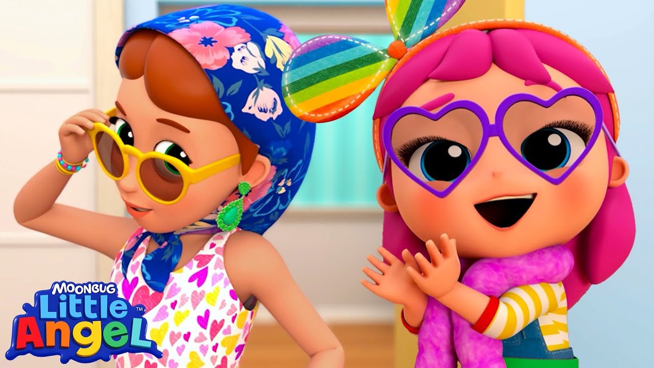 Family Fashion Parade! 👗🎉 Dress Up Fun for Kids | Little Angel Kids Songs & Nursery Rhymes