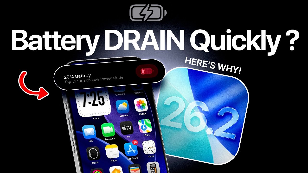 iOS 26.2 - FIX BATTERY DRAIN!