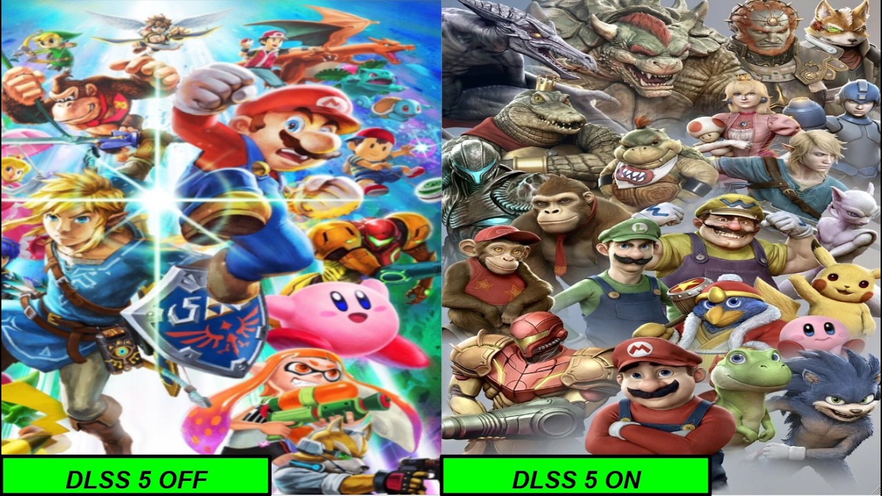 Super Smash Bros with DLSS 5 On