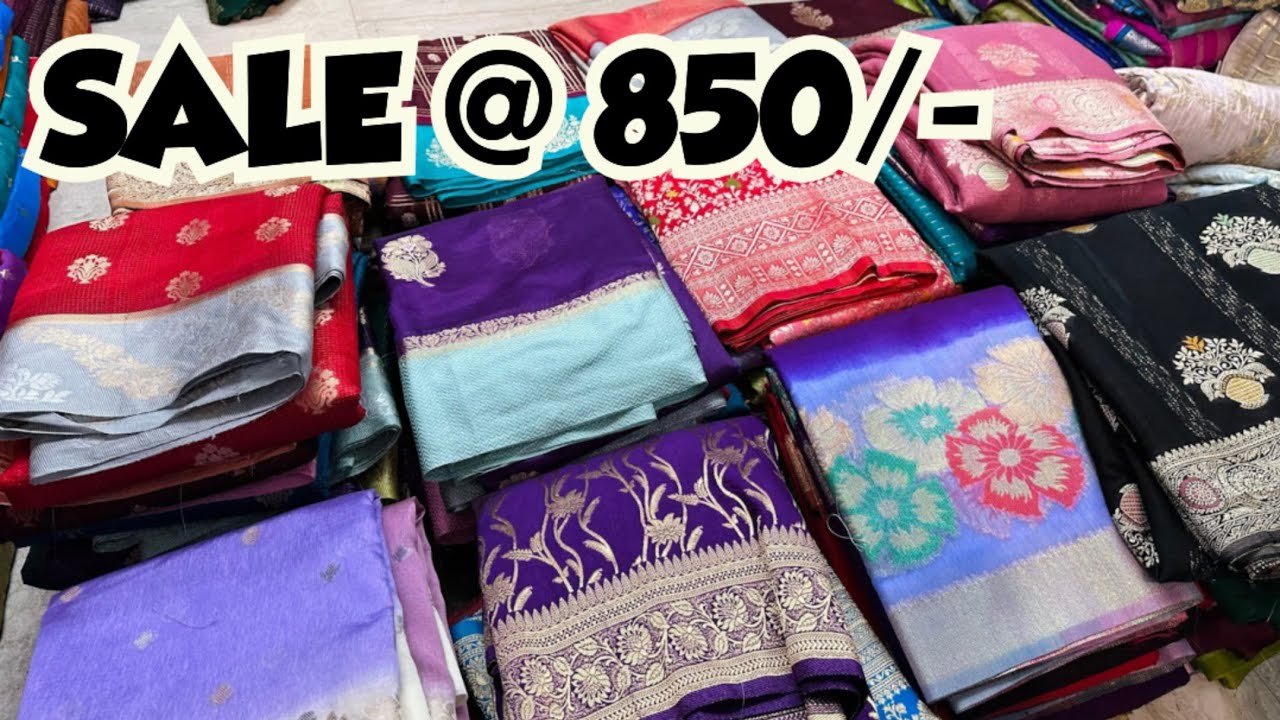DISCOUNT SALE @ 850 ONLY 😱😱 / Heavy Sarees at Clearance Price