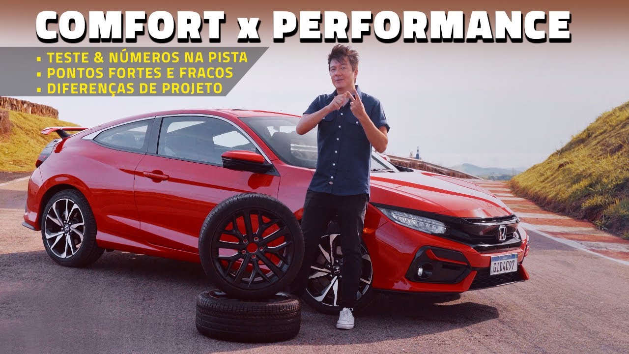 CIVIC SI TURBO NA PISTA! Teste de pneus, Comfort x Performance: quais as diferenças?