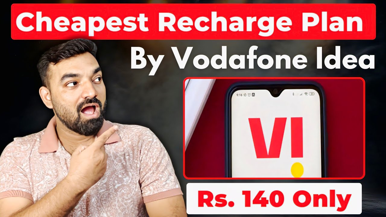 Vodafone Idea Cheapest Plan - Rs. 140 Only For 30 Days Validity #telecomnews #virecharge #vi4g #vi 
