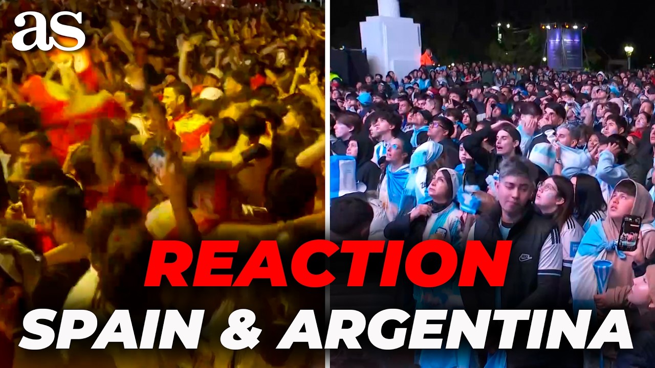 SPAIN vs ARGENTINA FINAL REACTIONS: Fans React to GOALS, CONTROVERSIES and CRAZY MOMENTS