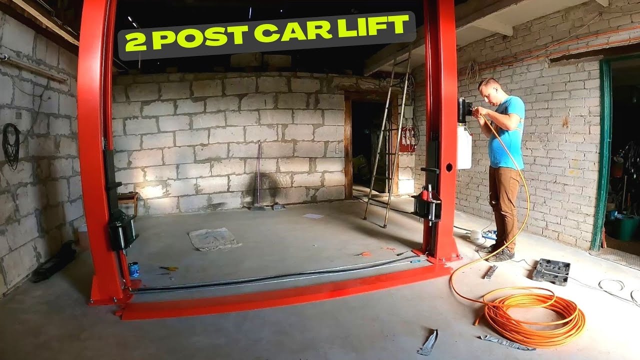 Installing a 2 post car lift