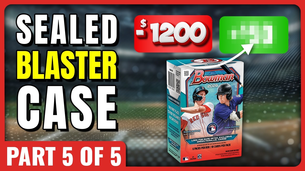 HOW GREEN DID WE GO?🚨FULL CASE PROFIT CHALLENGE🚨2026 BOWMAN BASEBALL BLASTER SEALED CASE PART 5 OF 5