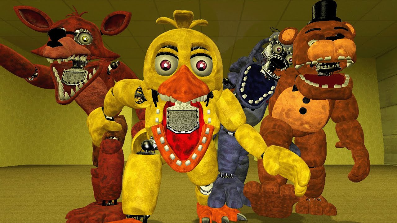 Смешивание FNaF с закулисьем Garry's Mod...