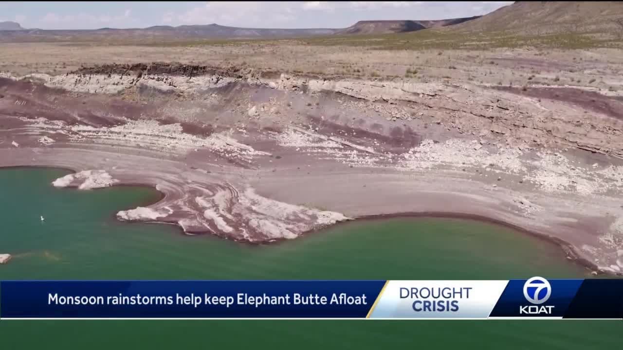 Elephant Butte water levels with monsoon