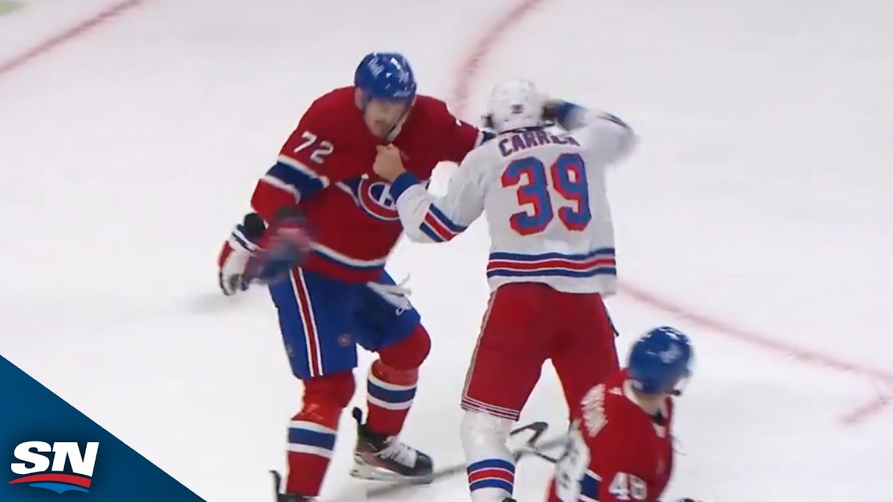 Canadiens' Arber Xhekaj Drops Gloves After Solid Hit On Lane Hutson