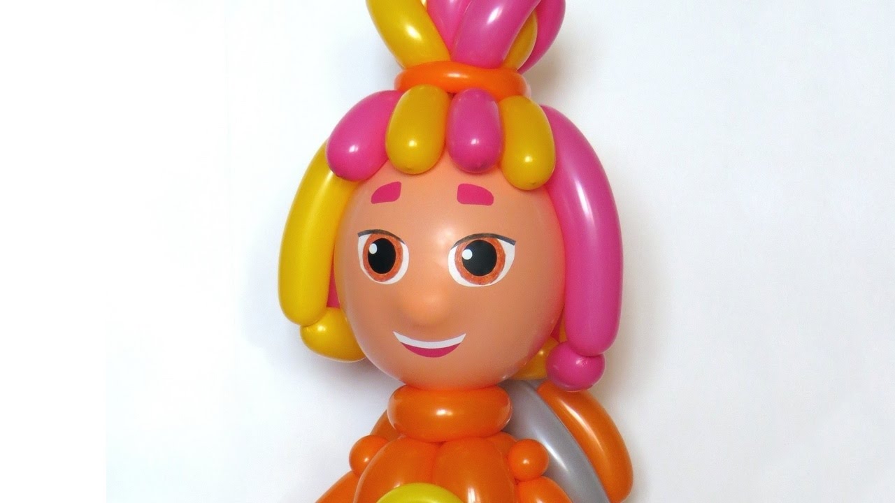 Девочка Симка из шаров (голова) / Simka of balloons (head) (Subtitles)