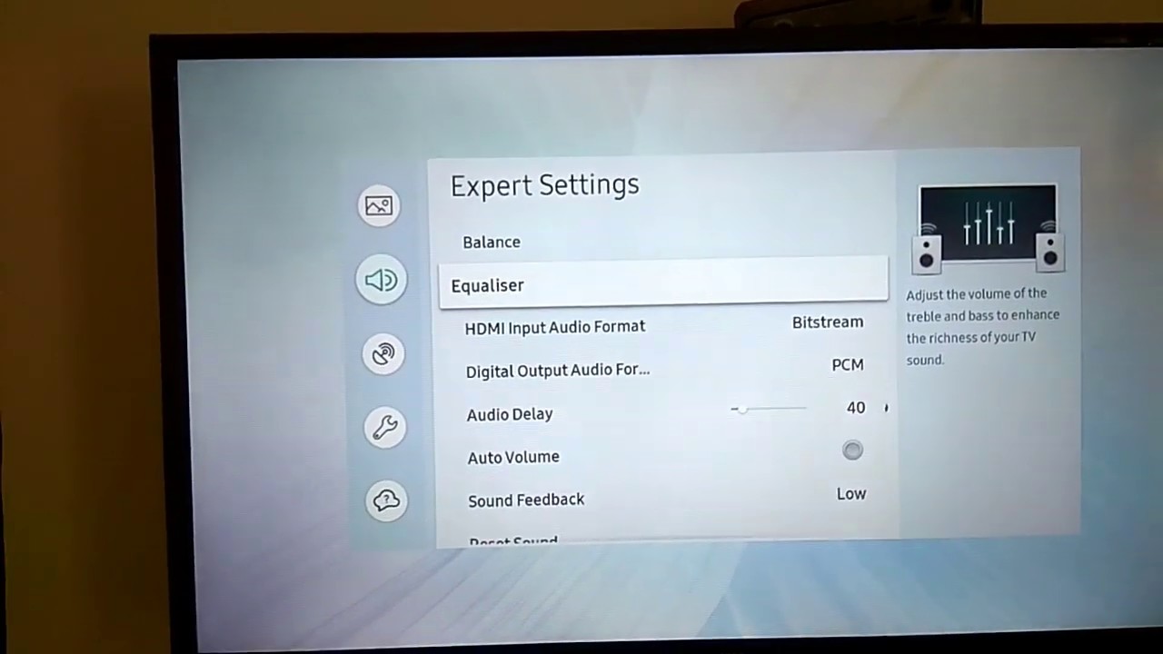 Samsung LED TV Sound Settings  | N4300/N4200/N4310  | Best Audio Setting