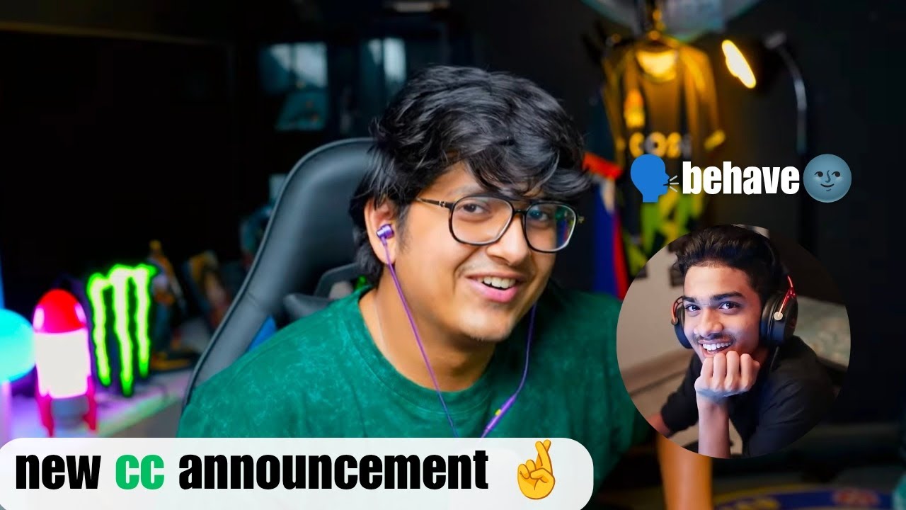 Mortal & Rega funny banter 😂💜 ll cc announcement 🔥.. #mortal #rega #s8ul 