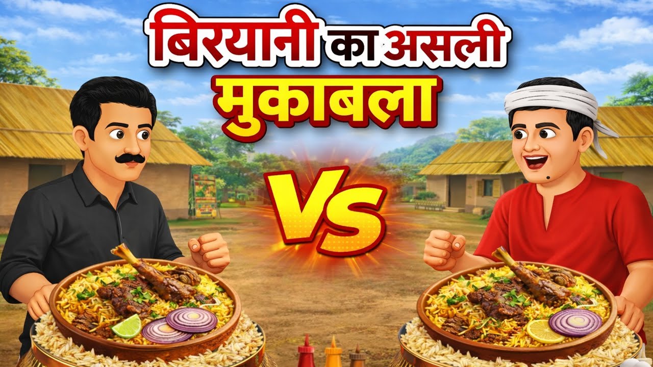 बिरयानी का मुकाबला |  Biryani ka Muqabla | Food Kahani | Food Competition | Hindi story