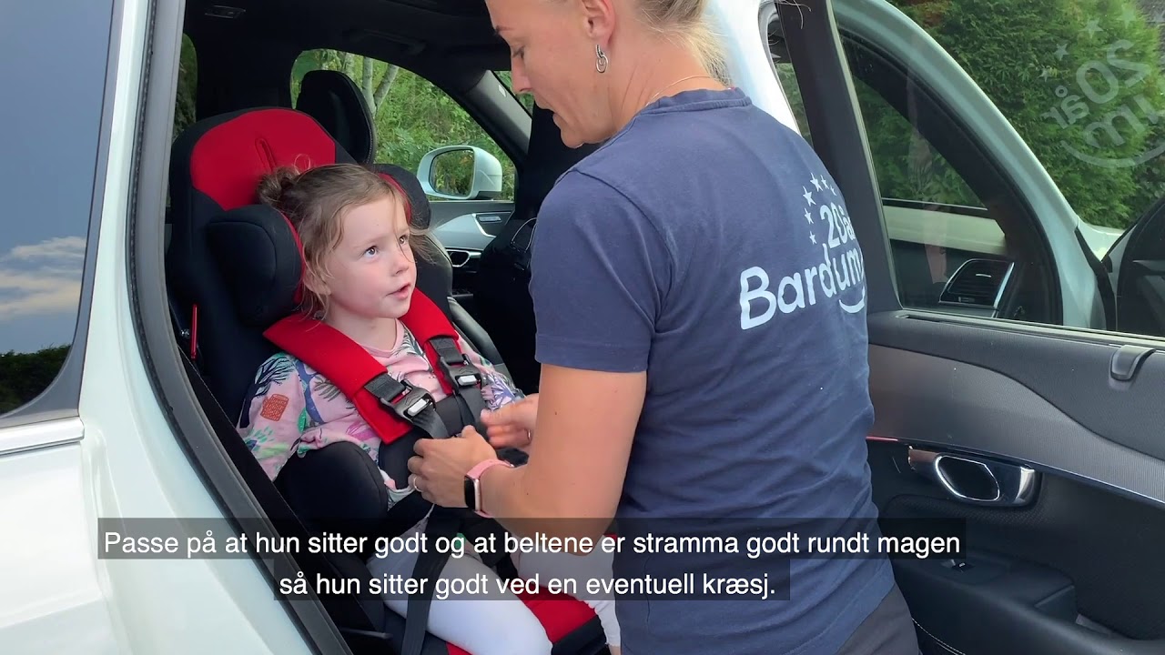 Demonstrasjon av bilsetet Kidsflex