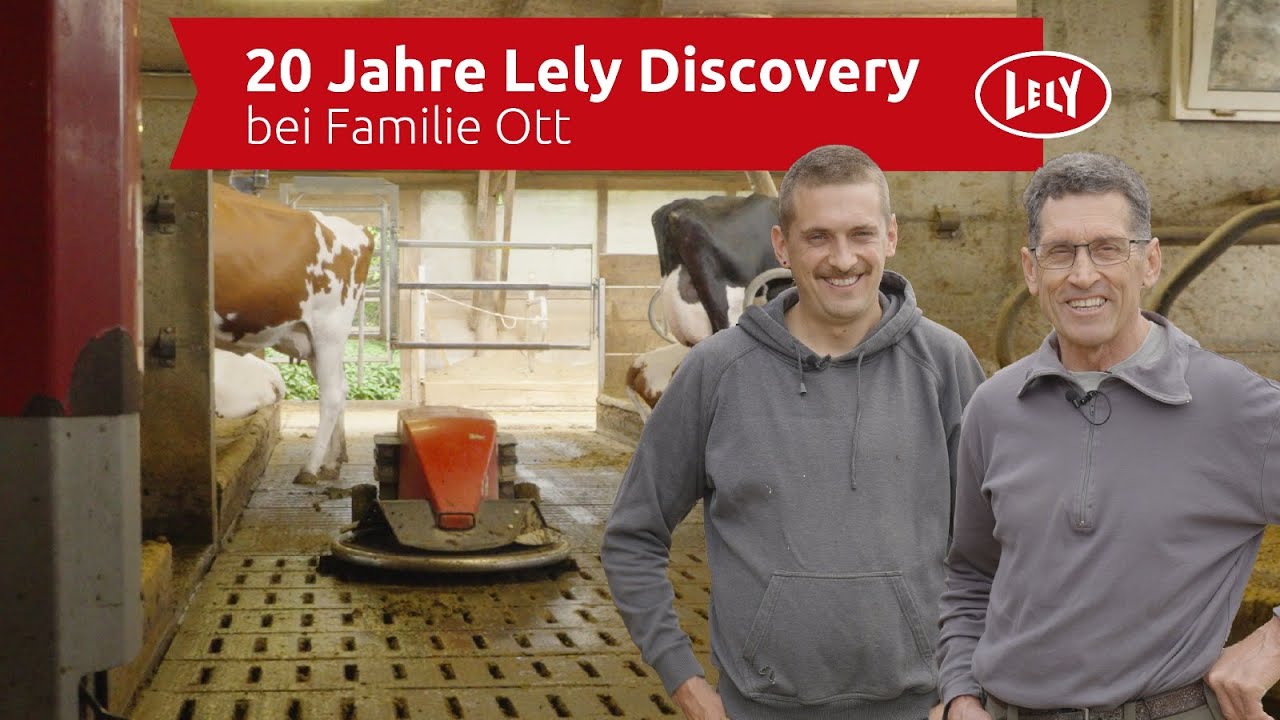 Der Lely Discovery feiert das 20 Jahre Jubiläum – Familie Ott zieht Bilanz nach 17 Jahren im Einsatz