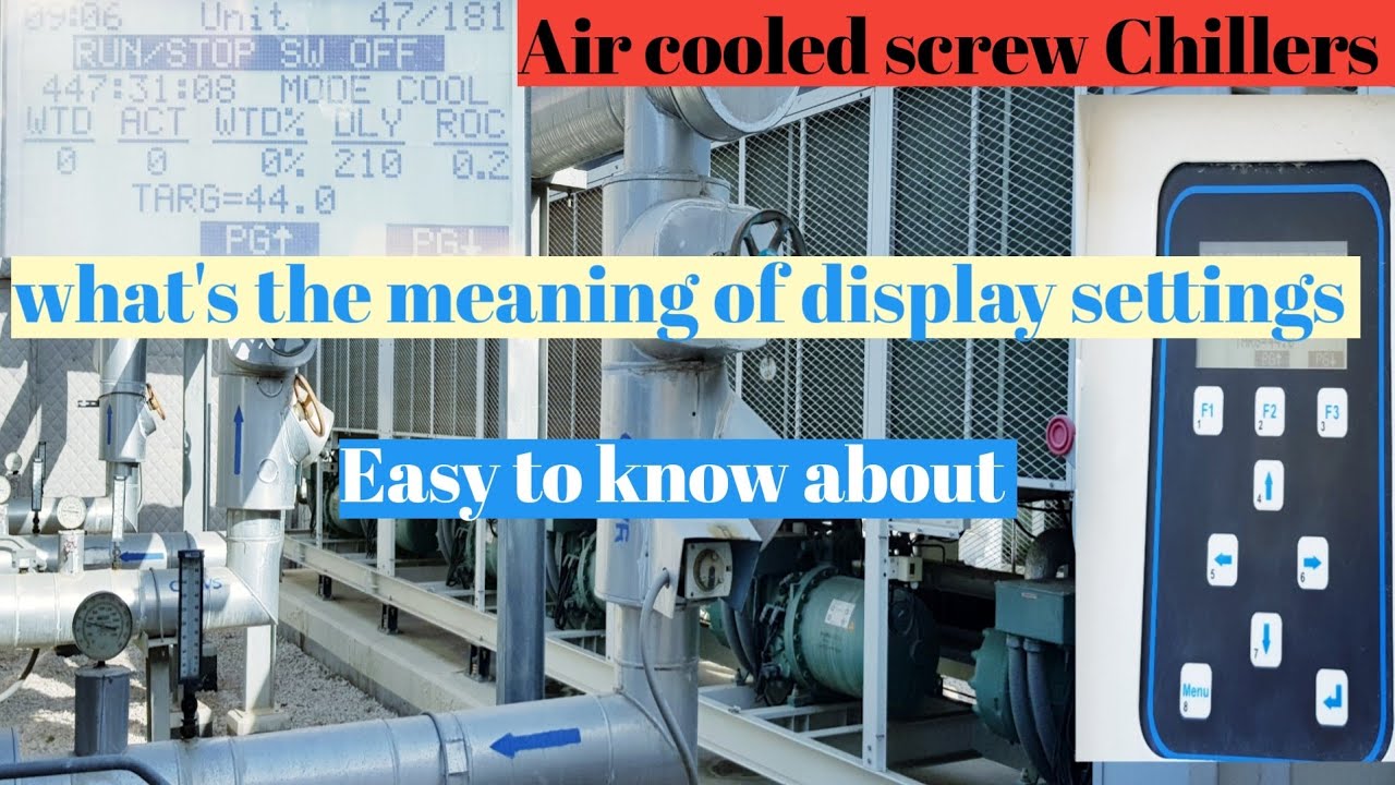 Air cooled Screw chillers Display knowledge