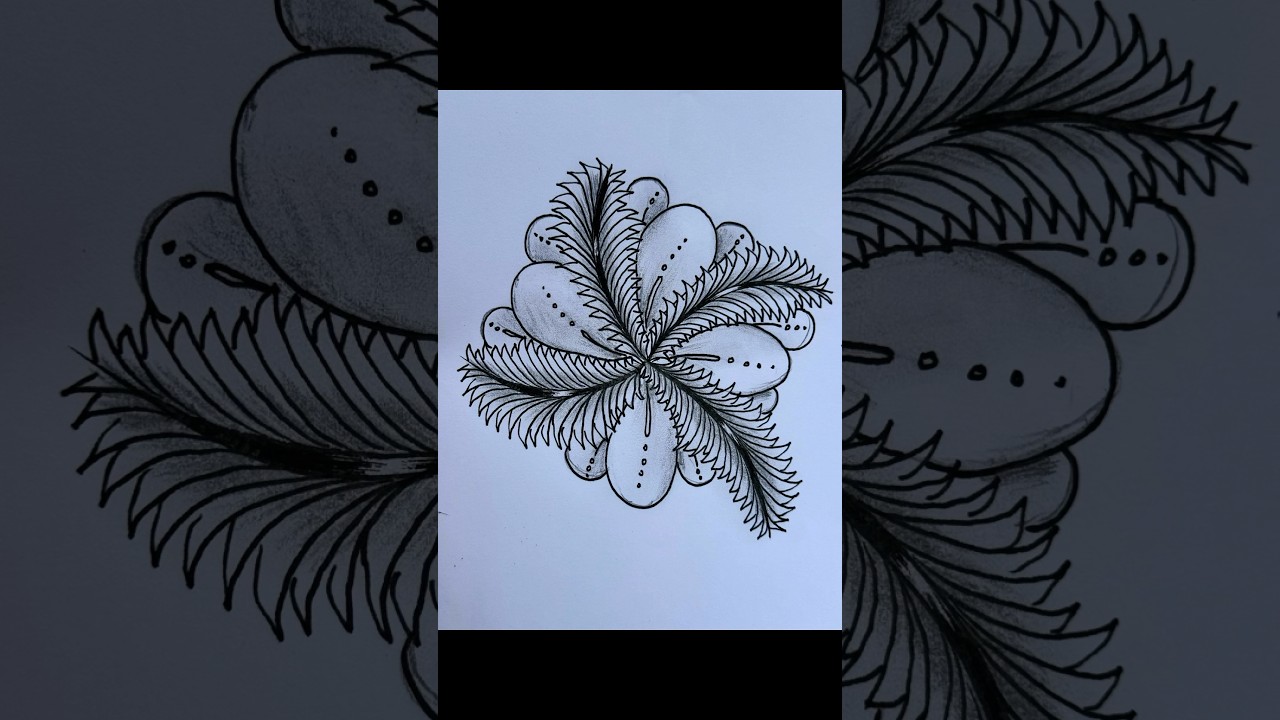 ➰Zentangle Flower➰ #zen #relaxing #art #zentangle #doodleart #flowers #lukisan #lineart #zen #calm