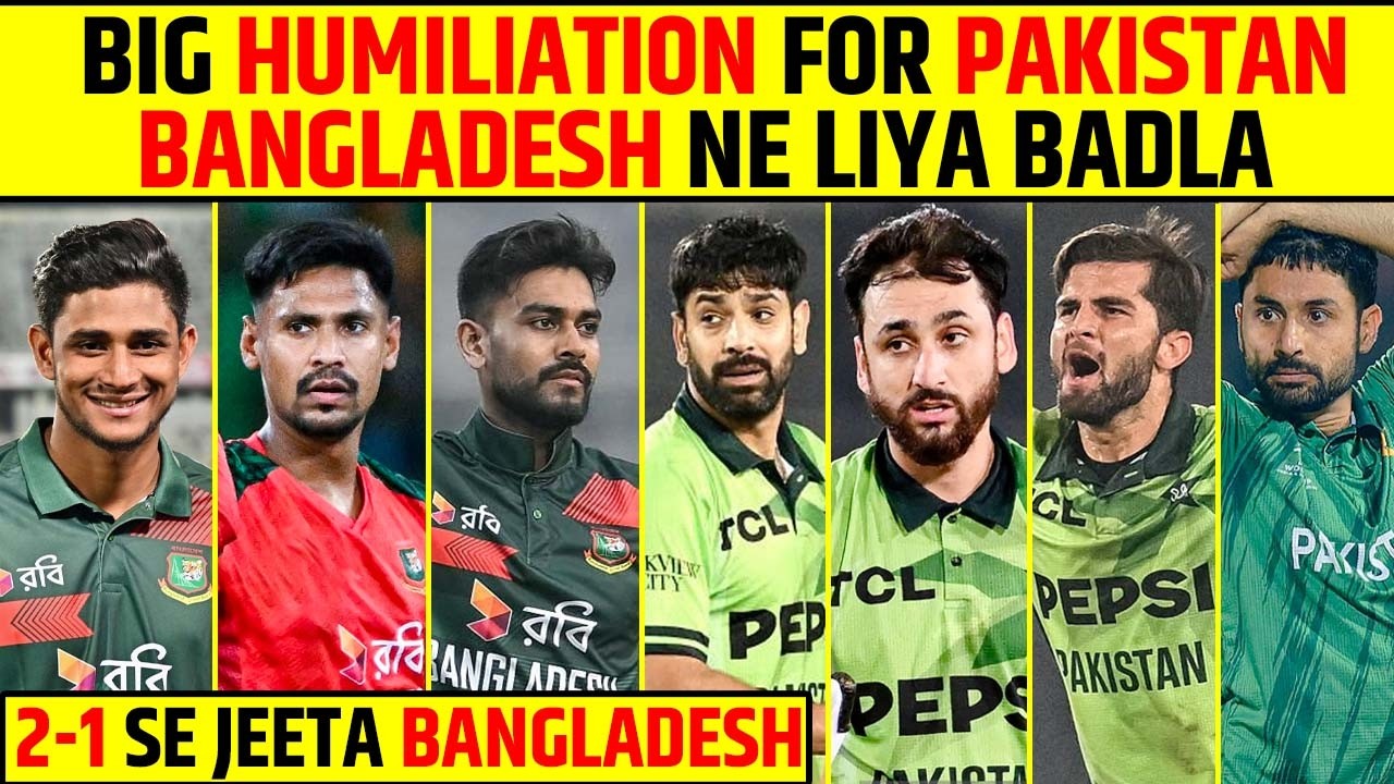 BIG HUMILIATION FOR PAKISTAN! BANGLADESH TAKES REVENGE WITH 2-1 VICTORY #pakistanvsbangladesh