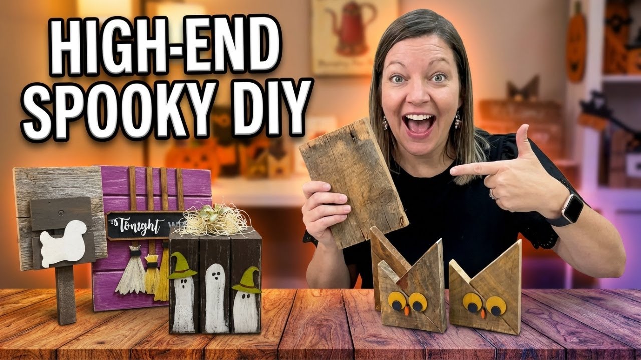 DIY Halloween Decor From Scrap Wood That Looks Expensive