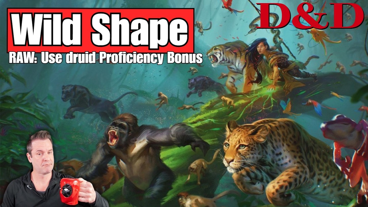 D&D: You should use the druid's PB for attacks and spells while Wild Shaped RAW