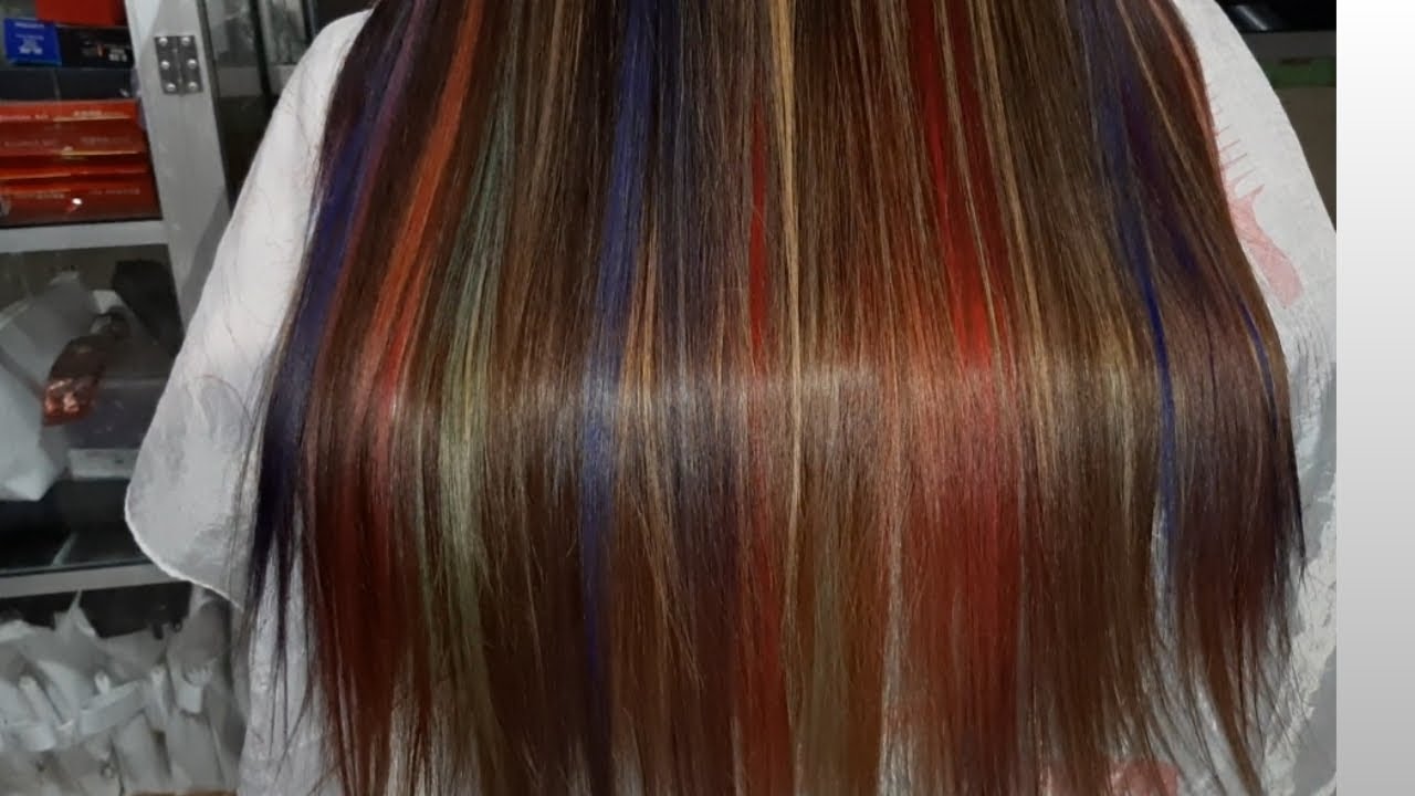 HAIR DYE hightlight rainbow