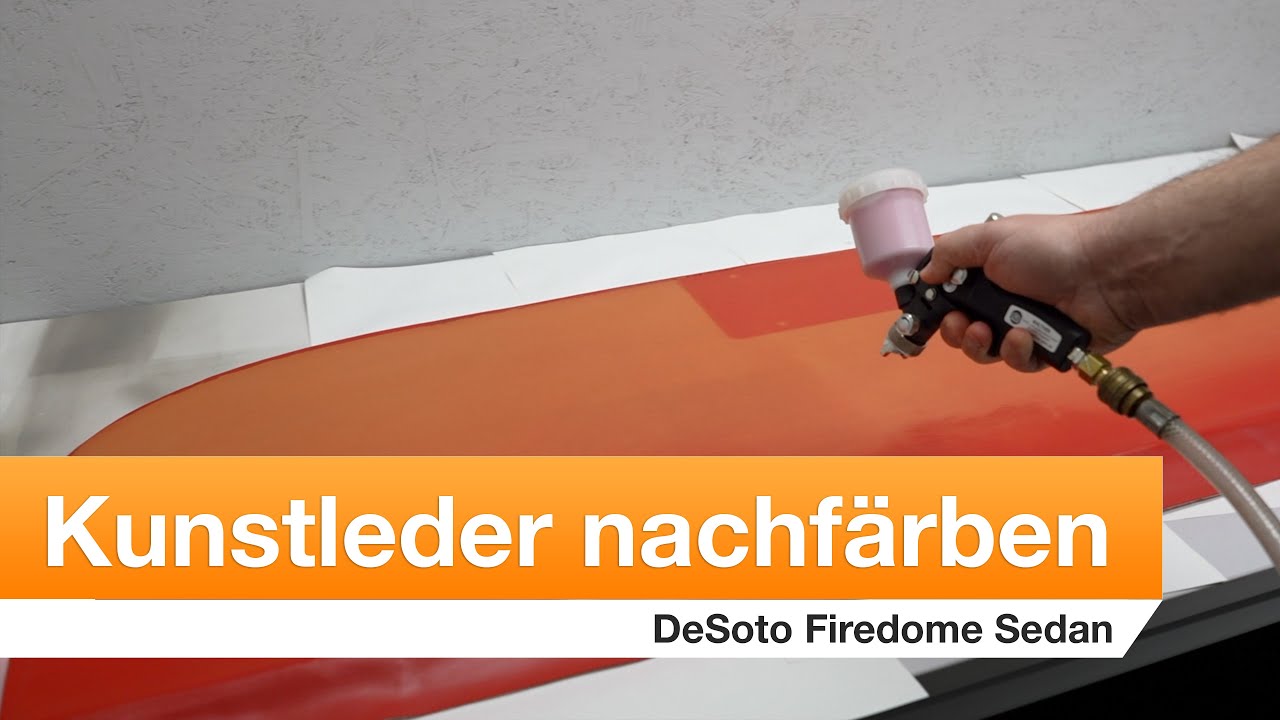 Kunstleder am Armaturenbrett & Interior nachfärben - DeSoto Firedome Sedan [Anleitung] | COLOURLOCK