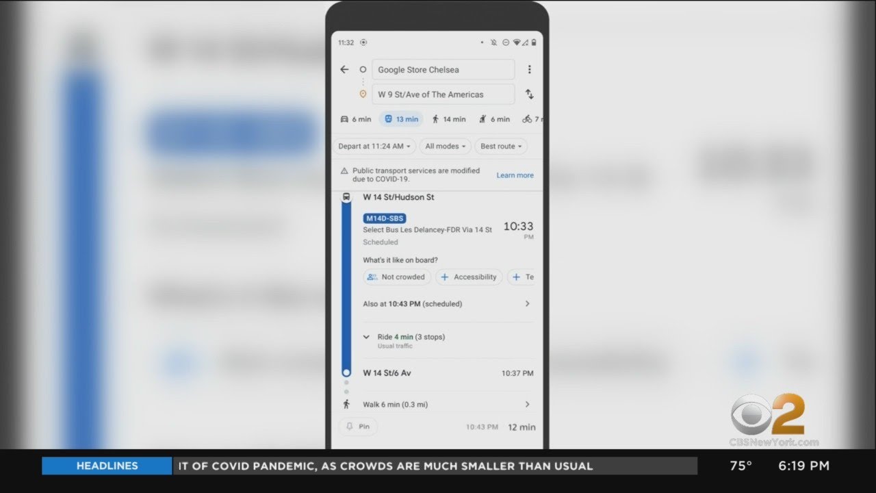 Google Maps To Track Crowding On Mass Transit