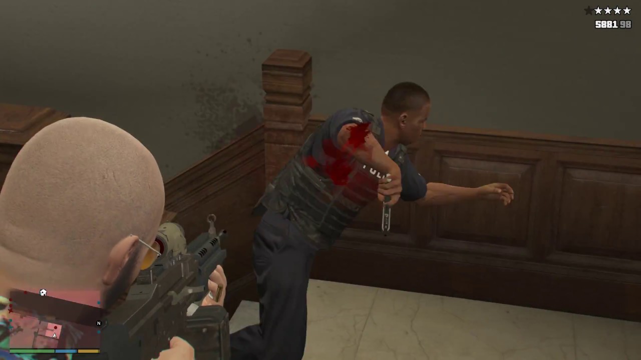 GTA 5 Pacific Standard 5 Star Wanted Shootout/Escape Vol.1