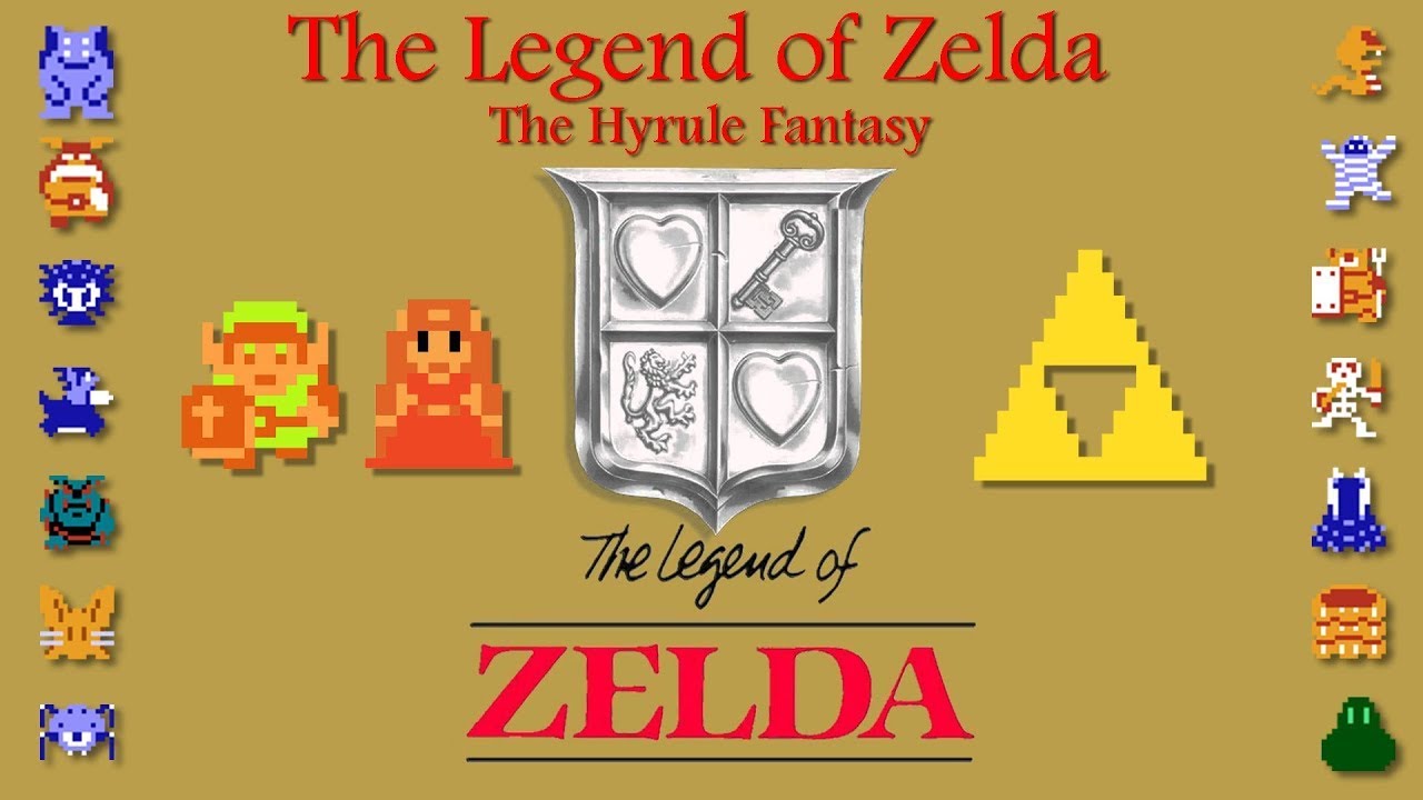 Zelda no Densetsu 1 - The Hyrule Fantasy - FF Challenge. Прохождение всех игр Famicom.