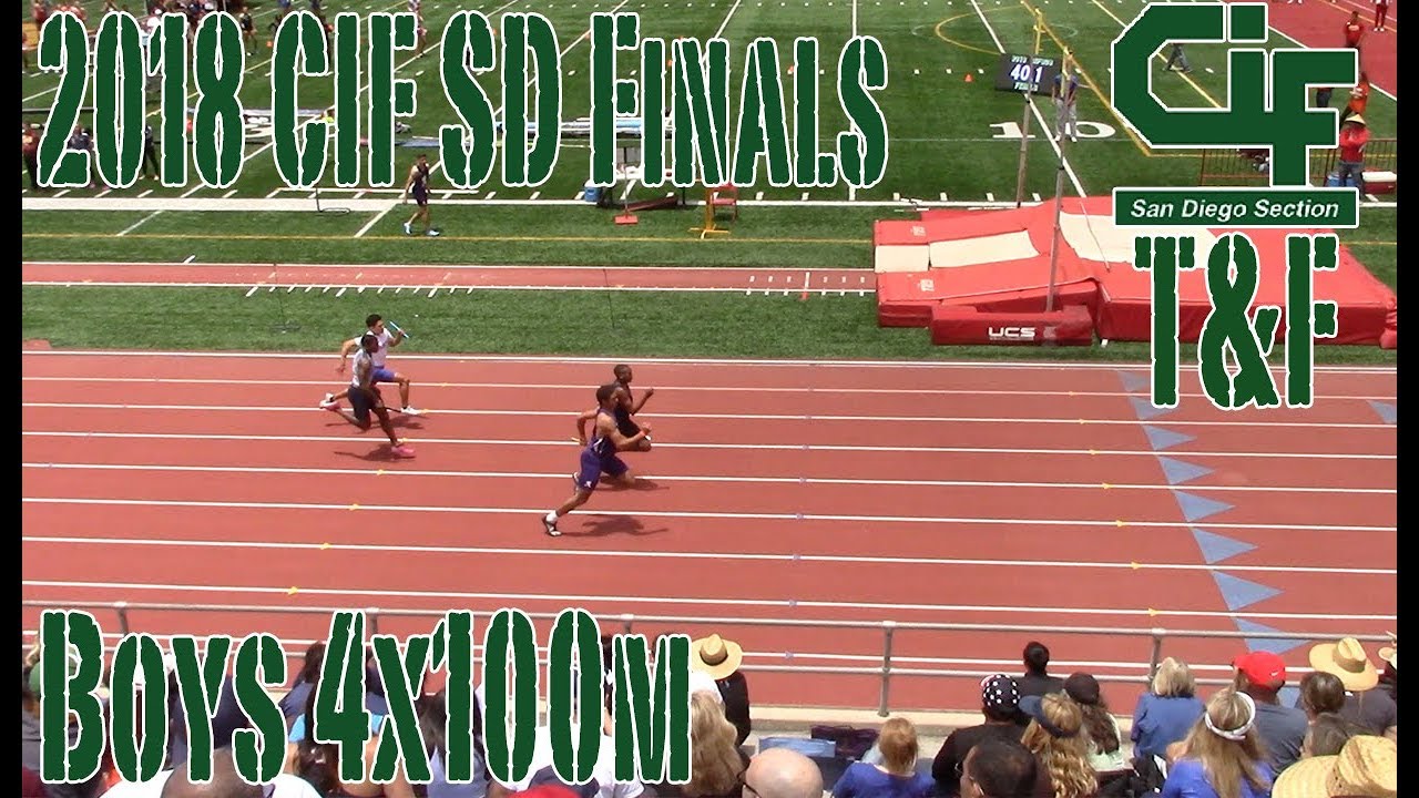 18 CIF SD T&F Finals Boys 4x100m