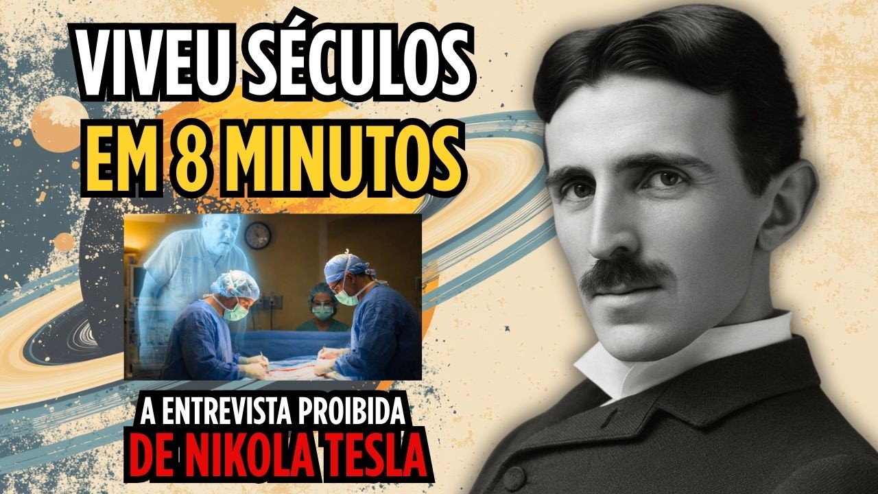 Relato Real: Homem ‘morre’ por 8 minutos e vive séculos — O que Nikola Tesla dizia sobre o tempo