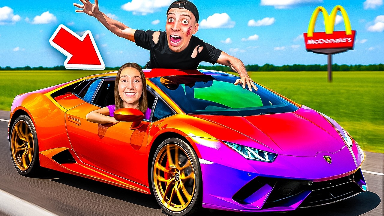 Meine FREUNDIN FÄHRT zum 1. mal LAMBORGHINI! 😳