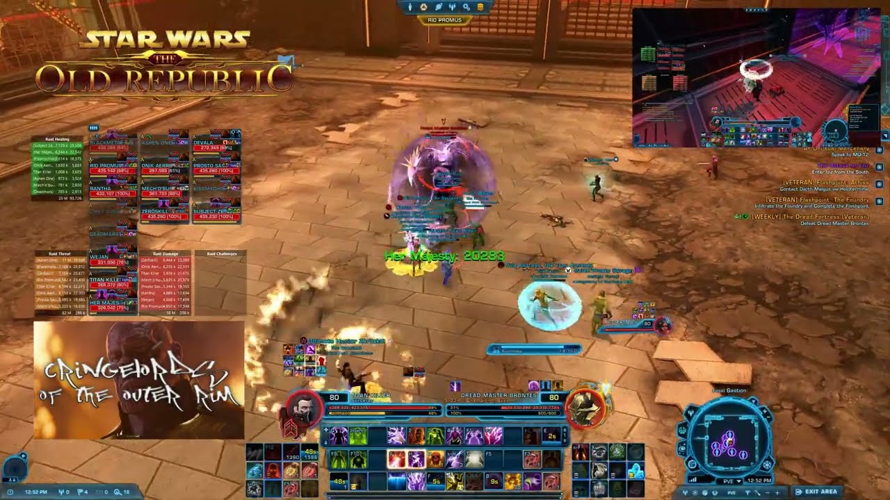 SWTOR DF 16HM Cringelords Domination  | Madness Sorc DPS 7.6