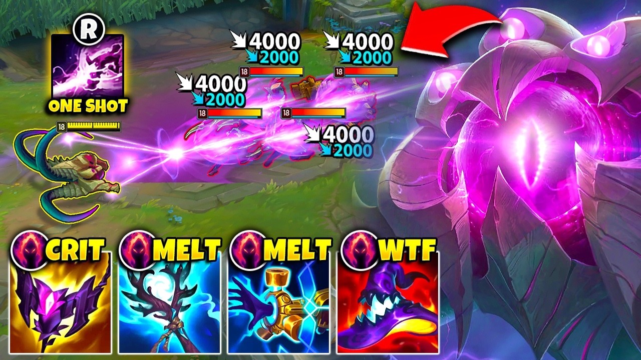 WHEN MAX DAMAGE VEL'KOZ LASER DROPS 30 KILLS! (ONE SHOT EVERYTHING)