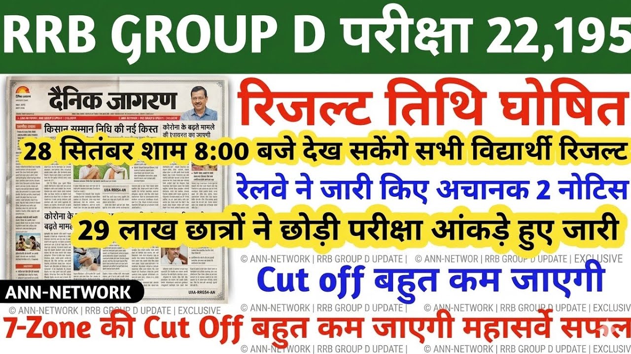 RRB GROUP D CUT OFF 2026 | RRB GROUP D ANSWER KEY 2026 | RRB GROUP D RESULT 2026 | RRB GROUP D NEWS