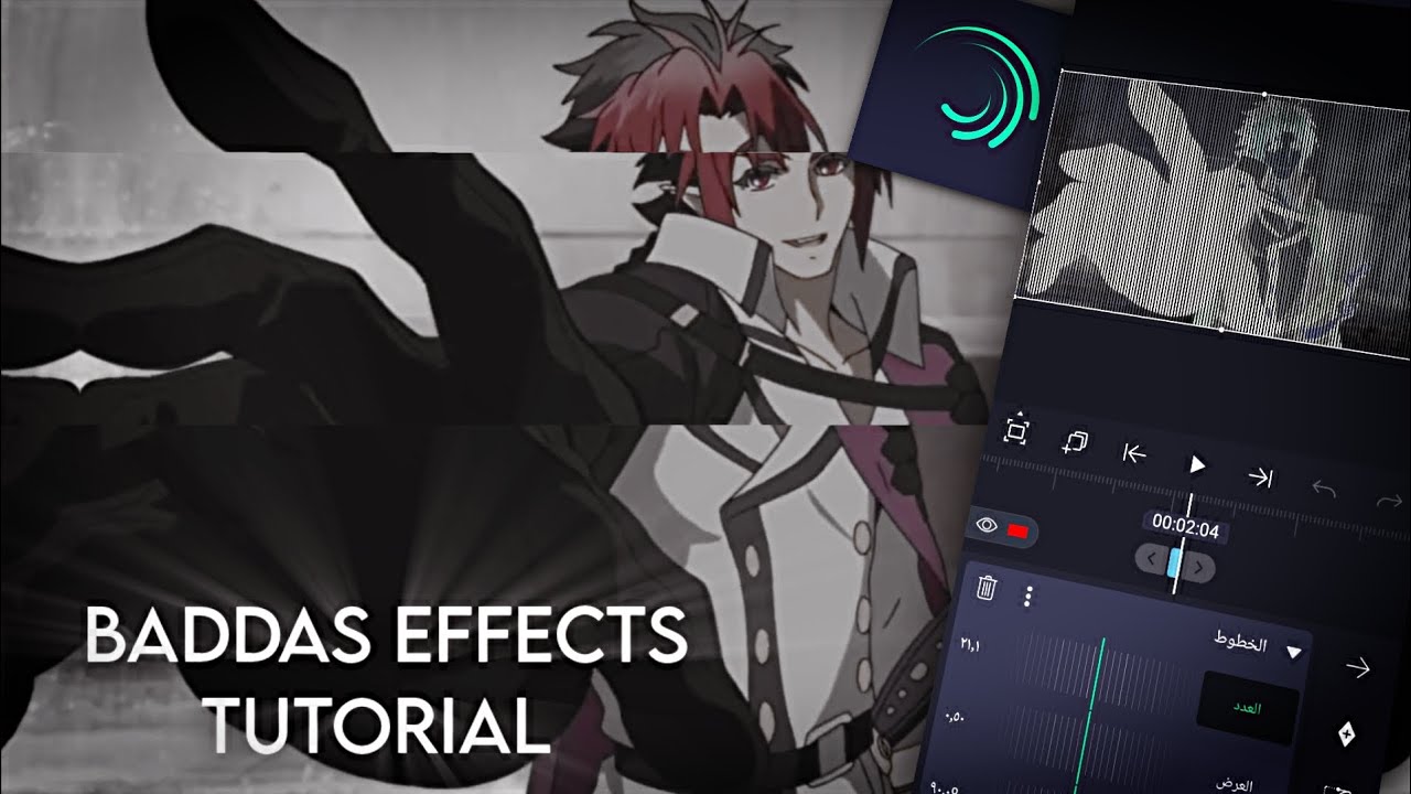 BADASS GLITCH EFFECTS TUTORIAL ALIGHTMOTION - شرح كلتش باداس لايت موشن 🔥