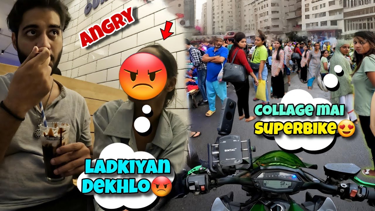 Iss ladki Ko College Leke Gye Apni Z1000 Pr😍💘 Cute Collage Girls Reactions💘