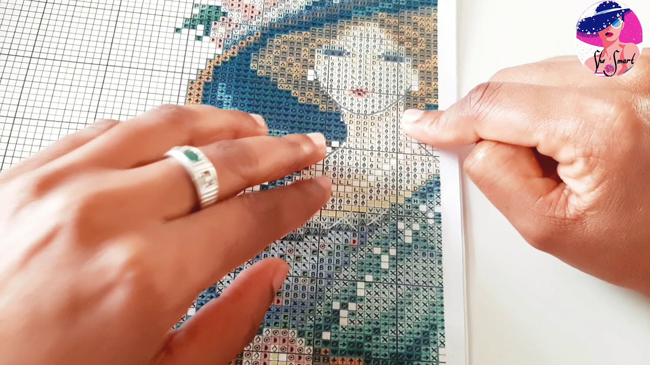 cross stitch lesson about charts - ඔයාටත් කතිර මැහුම් චාර්ට් එක ගැන ගැටලු තියෙනවා ද